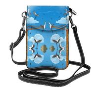 WZYWHJ Construction Site - Borsa a tracolla in pelle con immagine di gru in stile cartone animato, regalo versatile per donne, passeggiate, campeggio, shopping e viaggi