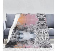 WZYWHJ Coperta in flanella monocromatica con immagine normale di piante da 280 g, per divano, camera da letto, sedia, morbida e confortevole, coperta da donna 167,6 x 228,6 cm