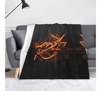 WZYWHJ Coperte colorate con testo punk, leggere, calde, comode, morbide, resistenti, per la casa, per il riposo pratico all'aperto