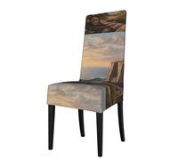 WZYWHJ Coprisedia con stampa "Looking Out to sea", rimovibile, installazione rapida e facile manutenzione, adatto per schienali quadrati