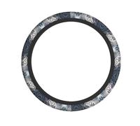 WZYWHJ Coprivolante, protegge e decora la tua auto, facile installazione, adatto per auto, SUV, ATV e camion, stampa tigre bianca sulla neve
