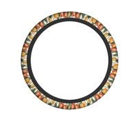 WZYWHJ Coprivolante, protegge e decora la tua auto, facile installazione, adatto per auto, SUV, ATV e camion, motivo Tulip Group