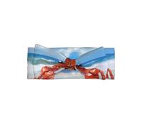 WZYWHJ Crabs on the beach Pattern Baby Bow Fasce e accessori elastici per capelli morbidi per neonati e ragazze