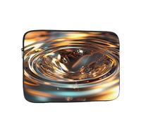 WZYWHJ Custodia per laptop portatile antiurto in metallo liquido con immagine a spirale da 12 pollici, per uomini e donne, viaggi d'affari, scuola, ufficio, uso quotidiano