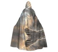 WZYWHJ Dream Vortex Passage Pattern Aldult Cosplay Poncho con cappuccio Mantello per uomini e donne Festa di Halloween