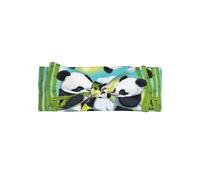 WZYWHJ Due fasce per capelli con fiocco per bambini con motivo panda felici e accessori elastici per capelli morbidi per neonati e ragazze
