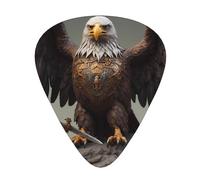 Wzywhj Eagle Guarding The Sword - Plettro per chitarra, impugnatura facile, per ukulele, chitarra acustica ed elettrica, 12 pezzi