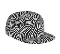 WZYWHJ Elegante berretto da baseball a tesa piatta con stampa zebrata traspirante e traspirante adatto per l'uso quotidiano sport e viaggi, nero