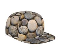 WZYWHJ Elegante berretto da baseball a tesa piatta Petoskey Stone Print traspirante traspirante adatto per l'uso quotidiano sport e viaggi, nero