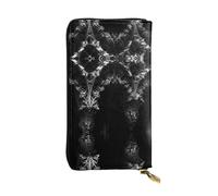 WZYWHJ Elegante portafoglio in pelle con immagine di edifici strani - Pochette lunga da donna, materiale resistente, 12 scomparti per carte, scomparti con cerniera