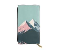 WZYWHJ Elegante portafoglio minimalista in pelle con visiera, pochette lunga da donna, materiale resistente, 12 scomparti per carte, scomparti con cerniera