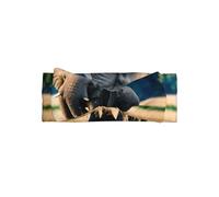 WZYWHJ Elephant In The Grassland Picture - Fasce elastiche per capelli per neonati e ragazze