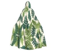 WZYWHJ Enciclopedia delle felci stampe aldult qualità Cosplay Poncho con cappuccio mantello per uomini e donne Halloween