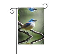 Wzywhj Ethereal Nightingale Bird Pattern Summer Garden Flag Double Sided Decorazione Cortile 30,5 x 45,7 cm