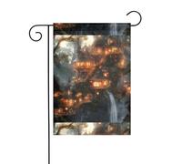 Wzywhj Fairy Tale World Prints, bandiera estiva da giardino su entrambi i lati, decorazione per cortile, 30,5 x 45,7 cm