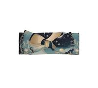 WZYWHJ Fasce da sogno con fiocco per bambini con stampa di luna e fiocchi di neve e accessori elastici per capelli morbidi per neonati e ragazze