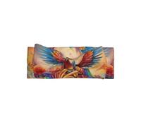 WZYWHJ Fasce per capelli con fiocco e scritta "Little Phoenix on the Rainbow" e accessori elastici per capelli morbidi per neonati e ragazze