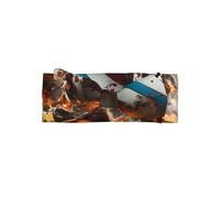 WZYWHJ Fasce per capelli con fiocco stampato Rugby on Fire e accessori elastici per capelli morbidi per neonati e ragazze