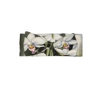 WZYWHJ Fasce per capelli con motivo orchidea bianca e accessori elastici per capelli morbidi per neonati e ragazze