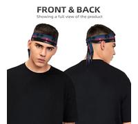 WZYWHJ Fasce per capelli con stampa luna piena di notte, cravatta sportiva per uomini e donne, fascia per capelli per corsa, allenamento e calcio