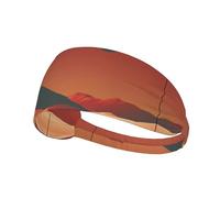 WZYWHJ Fascia morbida e assorbente per allenamento basket rosso, accessorio per capelli ideale per yoga, corsa e altro ancora! Stampe minimaliste su Marte