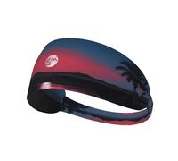 WZYWHJ Fascia morbida e assorbente per allenamento basket rosso, accessorio per capelli ideale per yoga, corsa e altro ancora! Stampa luna piena di notte