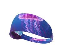 WZYWHJ Fascia morbida e assorbente per allenamento basket rosso, accessorio per capelli ideale per yoga, corsa e altro ancora! Bella medusa stampata