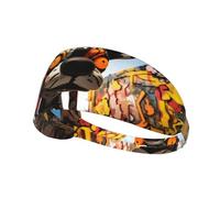 WZYWHJ Fascia morbida e assorbente per allenamento basket rosso, accessorio per capelli ideale per yoga, corsa e altro ancora!