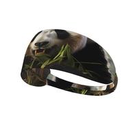 WZYWHJ Fascia morbida e assorbente per allenamento basket rosso, accessorio per capelli ideale per yoga, corsa e altro ancora! Bella stampa panda gigante