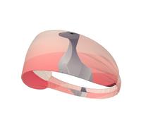 WZYWHJ Fascia morbida e assorbente per allenamento di basket rosso, accessorio per capelli ideale per yoga, corsa e altro ancora! Animali che distogliono lo sguardo stampato
