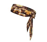 WZYWHJ Fascia per capelli con stampa a tazza di caffè, cravatta sportiva per uomini e donne, fascia per capelli per corsa, allenamento e calcio