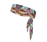 WZYWHJ Fascia per capelli con stampa di granchio piccolo sotto le rocce, cravatta sportiva per uomini e donne, fascia per capelli per corsa, allenamento e calcio