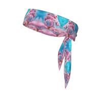 WZYWHJ Fascia per capelli con stampa gelato Marshmallow, fascia sportiva per uomini e donne, fascia per capelli per corsa, allenamento e calcio