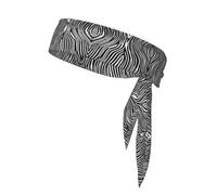 WZYWHJ Fascia per capelli con stampa zebrata, fascia sportiva per uomini e donne, fascia per capelli per corsa, allenamento e calcio
