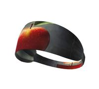 WZYWHJ Fascia per capelli morbida e assorbente per allenamento basket rosso - Accessorio per capelli ideale per yoga, corsa e altro ancora! Stampa mela in The Sketch