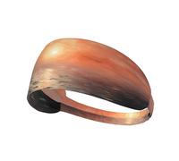 WZYWHJ Fascia per capelli morbida e assorbente per allenamento basket rosso - Accessorio per capelli ideale per yoga, corsa e altro ancora! Bella stampa tramonto