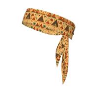 WZYWHJ Fascia per capelli stampata con carta da parati antica, cravatta sportiva per uomini e donne, fascia per capelli per corsa, allenamento e calcio