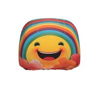WZYWHJ Federa protettiva con stampa arcobaleno sorridente per auto, camion, General Motors, una confezione