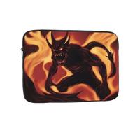 WZYWHJ Fiamma Demone Modello Antiurto Portatile Laptop Sleeve Case 10 pollice per Uomini e Donne Viaggi di Affari, Scuola, Ufficio Uso quotidiano