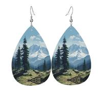 WZYWHJ Fig. tomba Immagine Orecchini pendenti a goccia d'acqua, orecchini in pelle, articoli moda donna