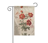 Wzywhj Fioritura Bouquet Stampa Estate Giardino Bandiera Doppio Lato Decorazione Cortile 30,5 x 45,7 cm