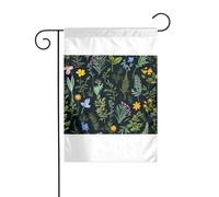 Wzywhj Fioritura Erbe ed Erbacee Immagine Estate Giardino Bandiera Doppio Lato Decorazione Cortile 30,5 x 45,7 cm