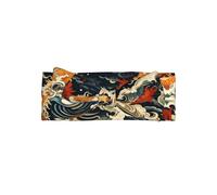 WZYWHJ Fish Leap Dragon Gate Stampa fasce per capelli con fiocco per bambini e accessori elastici per capelli morbidi per neonati e ragazze