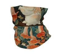 WZYWHJ Foulard multifunzione con stampa di coniglietto sotto la gloria mattutina, fascia per il viso, braccialetto