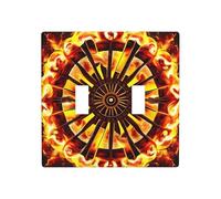 WZYWHJ Girando il pannello termoplastico di stampa della fiamma per la copertura dell'interruttore Piastra frontale decorativa della parete che non è facilmente danneggiata