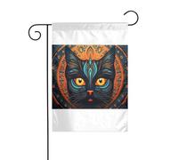 Wzywhj Grande testa di gatto immagine estate giardino bandiera double face decorazione cortile 30,5 x 45,7 cm