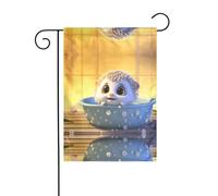 WZYWHJ Graziosa bandiera da giardino con stampa di pesce palla 30,5 x 45,7 cm per un ambiente esterno alla moda