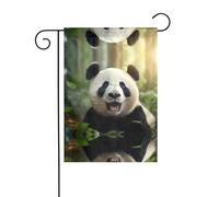 WZYWHJ Graziosa bandiera da giardino con stampa panda, 30,5 x 45,7 cm, per un ambiente esterno alla moda