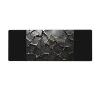 WZYWHJ Il metallo incrina il cuscinetto di gomma extra grande della tastiera del modello, addensato anti cuscino della scrivania dell'