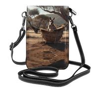 WZYWHJ Kangaroo Cradle - Borsa a tracolla in pelle con patta per telefono, regalo versatile per donne, passeggiate, campeggio, shopping e viaggi